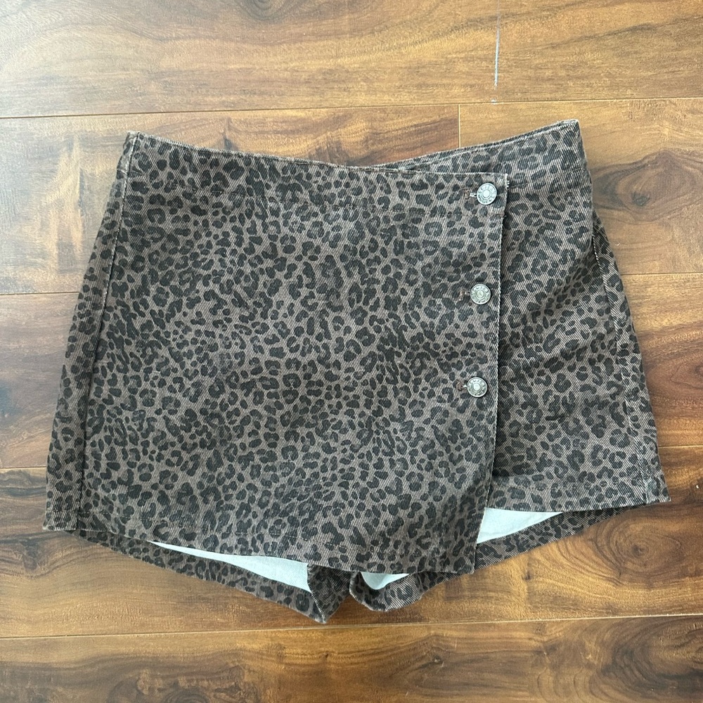 Easy Clothes Leopard Print Women's Skort